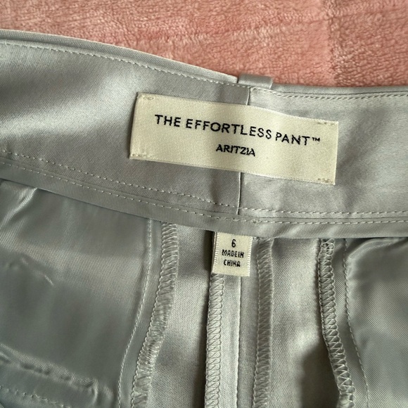 Aritzia Silver Satin Pants - Picture 3 of 8